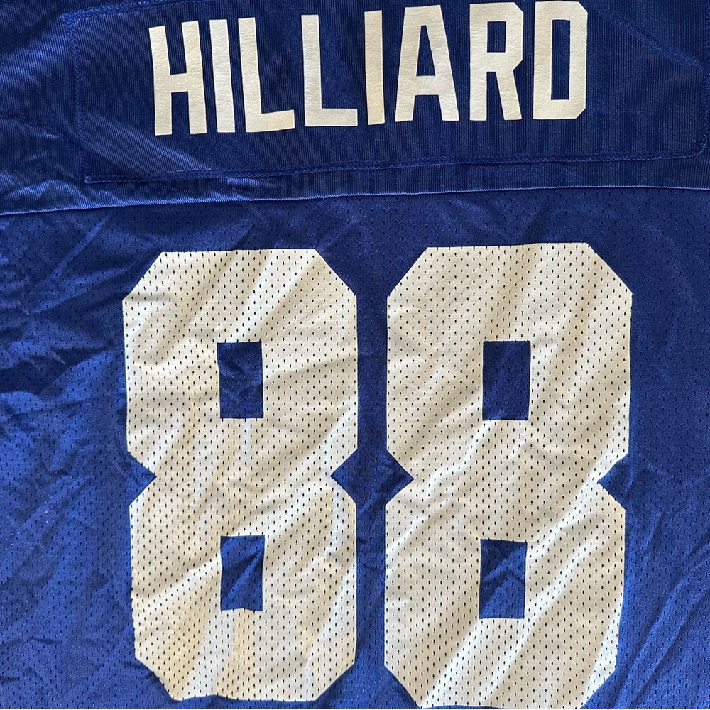 New York Giants Ike Hilliard #88 Vintage Blue Reebok NFL Football Jersey Size XL - Picture 4 of 8